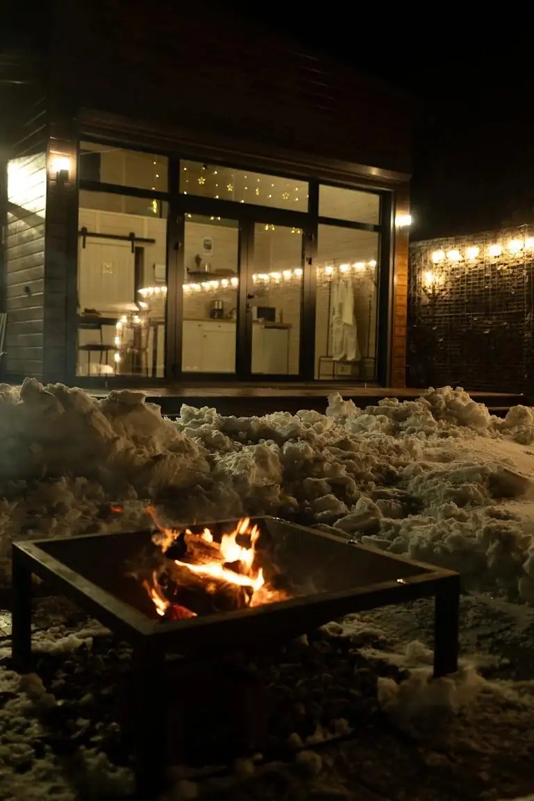Баня — зимний вечер у огня в Country House